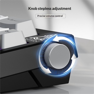 AJAZZ AK650 RGB Backlit Wired USB Mechanical Keyboard 66 Keys <strong>Knob</strong> DIY Hot Swap Gasket Structure PBT Keycaps for Desktop - Product Image 4