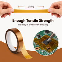 Ruban antistatique ESD en polyimide 33m, résistant aux hautes températures 260°C, adhésif silicone, masquage de soudure PCB, personnalisé OEM
