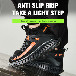 <span class=keywords><strong>Scarpe</strong></span> <span class=keywords><strong>Antinfortunistiche</strong></span> <span class=keywords><strong>Estive</strong></span> OEM alla Moda, Personalizzabili con Punta in Acciaio, Traspiranti e Comode con Tomaia in Rete per Uomo - Product Image 5