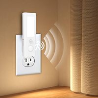 Veilleuse à brancher avec interrupteur, lumière à induction, modèle rechargeable, lumière à détection de présence humaine, s'éteint en cas de mouvement