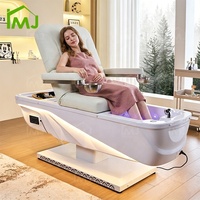 Table de massage thaïlandaise de luxe pour salon de beauté, lit de soin pour cils, chaise de pédicure et lit de spa capillaire