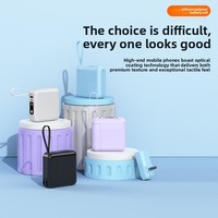 Wandstecker Grenzüberschreitendes Schnellladegerät Abnehmbarer AC-Stecker Selbstkabelgebundenes Ladegerät 1/20000 mA Powerbank Große Kapazität PCABS-Stromversorgung