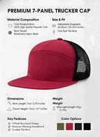 Gorras de Béisbol Deportivas Personalizadas con Bordado 3D, Impermeables, Estilo Urbano, con Logotipo Personalizado, 7 Paneles, Cierre a Presión