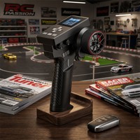 Émetteur radio RC multicanal HotRC CT-8A 2.4G FHSS, télécommande ABS pour camions RC, buggy, crawler, voitures RC