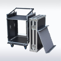 Flight case 12U, Cabinet standard monocouche 16U, Console de mixage 10U à trois portes, Amplificateur de puissance 8U pour équipement de sonorisation