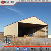 Structure en acier Villa Barndominium Maison préfabriquée Entrepôt Maison préfabriquée en métal Grange à paille de foin avec design