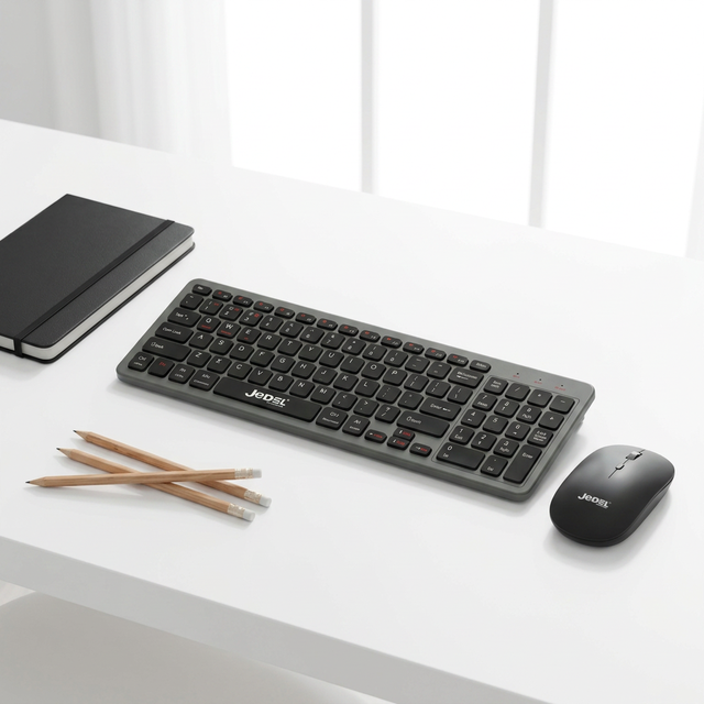 Hot-selling Slim Ergonomic Dual Mode BT+2.4Ghz Rechargeable Wireless Keyboard Mouse Combo 300mAh Long Standby Office Set Stock