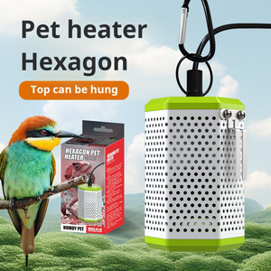 IEUDNS Lampe Chauffante Pour Cage à Oiseaux Avec Abat-jour, Perchoir à Oiseaux, Sans Danger, Sans Lumière Pour Reptiles