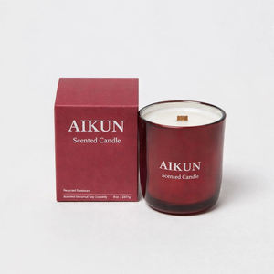 Vela aromática AIKUN con aroma intenso, etiqueta personalizada, frasco personalizado, para decoración del hogar, recuerdos de fiesta, cumpleaños, días festivos - Product Image 3