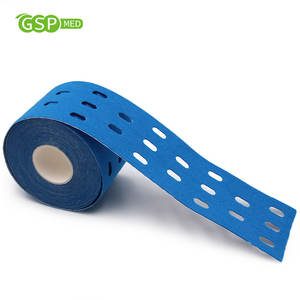 5cm * 5m bande de kinésiologie poreuse coton respirant hyposensible thérapeutique K bande élastique sport <span class=keywords><strong>Kinesio</strong></span> bande échantillon Support - Product Image 5