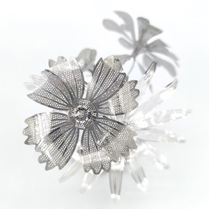 Puzzle 3D in Metallo a Tema Floreale, Modello Educativo Fai-da-Te per Adulti, Regalo Unisex, Prodotto in Cina - Product Image 4