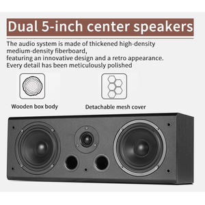 Sistema de Sonido Envolvente 5.1 para el Hogar, Sistema de Cine en Casa de Madera con Altavoces de Alta Fidelidad - Product Image 3