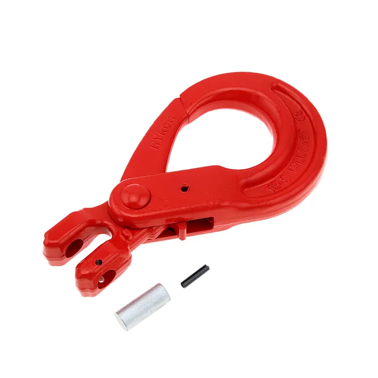 3 Ton Self Locking Safety Hook Chain Alloy Steel Clevis Self Lock Hook