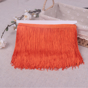 15Cm Satin Đầy Màu Sắc Polyester Khiêu Vũ Váy Váy Tua Rìa Trim - Product Image 5