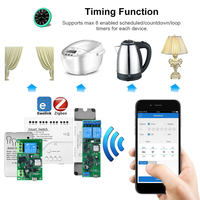 Module de relais sans fil intelligent ZBEV-TDQ Ewelink Zigbee RF à contact sec, 4 canaux, compatible Alexa Google Home, contrôle via application PC