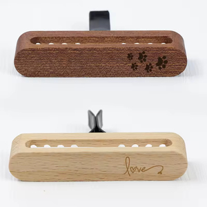 Handgefertigte Autoaromatherapie Neue Mode hölzerner Auto-Lufterfrischer Diffusor-Konditionierer Lüftungsclip-Duft - Product Image 3