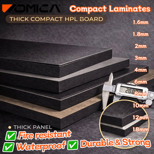 Planche compacte en stratifié Formica Womica, imperméable, ignifuge, couleurs pierres, pour comptoir - Product Image 1
