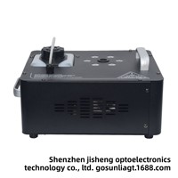 Machine à brouillard verticale LED 1000W IP65 avec mélange de couleurs primaires RGB pour sept nuances de fumée, à intensité variable
