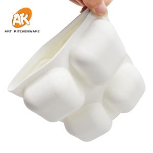 AK 8-cavità quadrato in Silicone Mousse stampo per torta nuovo per uso alimentare pasticceria utensili da cucina per forno per cioccolato gelatina di sapone - Product Image 4