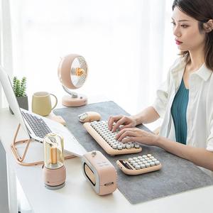 Lofree EH112S Dot untuk kantor, rumah lucu sederhana warna susu teh LED Backlit kabel USB/nirkabel untuk Keyboard mekanis <span class=keywords><strong>Bluetooth</strong></span> - Product Image 2