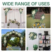 Guirlande florale pour arche de mariage et de remise de diplôme, en roses, en PU, réaliste, souple, moderne, faite à la main, pour mariage en extérieur