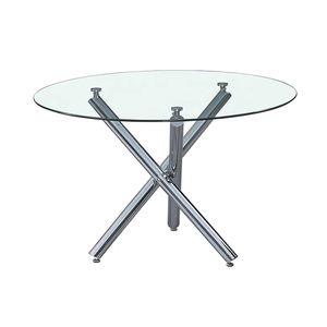 Moderner und Minimalistischer Esstisch mit Marmorplatte und Stahlbeschichtetem Glas sowie Passende Stühle für Hotel-Speisesäle - Product Image 1