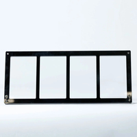 Vitrine moderne portable en acrylique à 4 emplacements pour cartes gradées et boosters Pokémon anglais – Taille/Épaisseur personnalisables