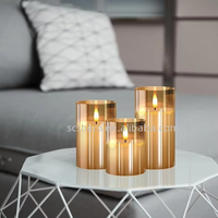 Bougies LED sans flamme à piles, effet cire, avec télécommande et minuterie, lumière vacillante couleur chaude, écologiques, pour mariage, maison, fête
