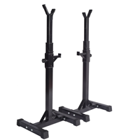 Support métallique réglable multifonctionnel pour squats fendus, rack de musculation avec banc et station de dips