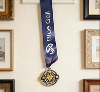 Medalla Deportiva de Metal Personalizada, Medalla para Maratón, Trofeos, Medallas, Placas, Cruz, Chapado en Oro, Esmalte Duro, Impresión UV Personalizada