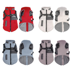Nuovi arrivi autunno inverno solido per il tempo libero in poliestere con colletto antivento riflettente eco-friendly <span class=keywords><strong>vestiti</strong></span> per animali da compagnia - Product Image 3
