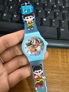 Reloj de pulsera con estampado de Nezha, el niño <span class=keywords><strong>demonio</strong></span> que causa estragos en el mar, estilo superventas, reloj silencioso para estudiantes - Product Image 3