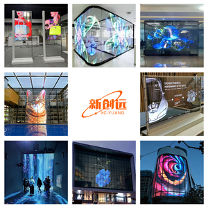 หน้าจอโปร่งใสโฮโลแกรม LED P6.25 สำหรับใช้งานภายในอาคาร แบบยืดหยุ่น ติดตั้งบนกระจก สีสันสดใส ความละเอียดสูง อัตราการรีเฟรชสูง ความสว่าง 4000cd รับประกัน 1 ปี P6 - Product Image 4