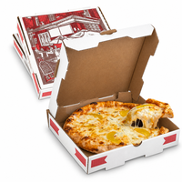Cartons alimentaires rigides personnalisés biodégradables en gros avec pelliculage brillant pour frites, morceaux de poulet et restauration rapide