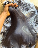Produk Rambut Mentah Vietnam Donor Tunggal 15A Blue Rubber Band, Rambut Alami Grosir, Vendor Rambut Manusia Virgin Mentah