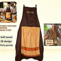 Tablier de chef bicolore avec poche et sangle réglable pour cuisine, cuisson, barbecue et fêtes