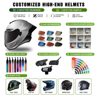 Casque demi-face moins cher en ABS, personnalisé, homologué DOT pour moto