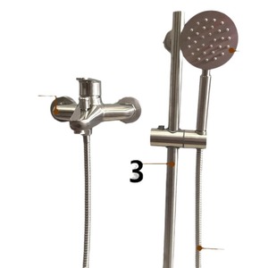 Emperor Shower Set Single Handle Ceramic Valve Rain Round <b>Head</b> 304 Stainless Steel Bathroom Faucet Hot Cold Water Mixer - Product Image 1