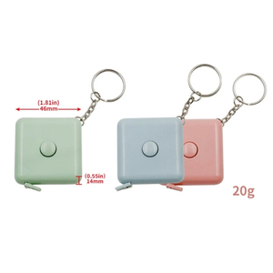 VUÔNG phong cách Bắc Âu đơn giản tự động kính thiên văn cai trị với Keychain mini nhỏ Băng biện pháp đo Băng đo - Product Image 2