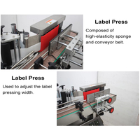 HZPK TRLM-120A Machine d'étiquetage automatique de table pour bouteilles rondes en verre, plastique, cosmétiques, eau, boissons, miel, rouleaux d'étiquettes