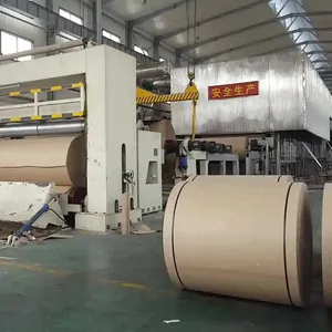 Waste Carton Box Cardboard Recycled Pulp Machine To New Kraft Fluting Corrugated Paper Machine