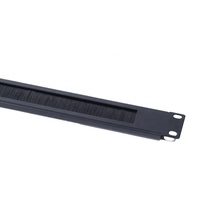 Gestion des câbles de type brosse 1U, accessoires pour armoire de rack 19 pouces, organisateur de câbles avec brosse