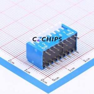 NDPL-08BV DIP Switch Switch ( Type: Piano Key )( Circuit Structure: Single Pole Single Throw )( Number of Switch Sections: 8 ) - Product Image 1