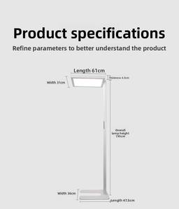 Lampe LED verticale à spectre complet à contrôle tactile avec réglage automatique de la luminosité par détection intelligente, CRI élevé <span class=keywords><strong>97</strong></span>, hauteur réglable, protection des yeux - Product Image 2