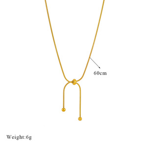 Minimalist Pull Out Necklace For Women Gold Chain Everyday Wear - Product Image 5
