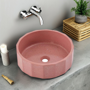 Lavabo de diseño de arte redondo moderno Lavabos de baño de hormigón MOHOM Lavabo de baño - Product Image 1