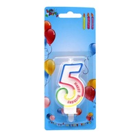 Support direct d'usine fantaisie personnalisée de bonne qualité matériau de paraffine pure numéro de fantaisie bougie d'anniversaire