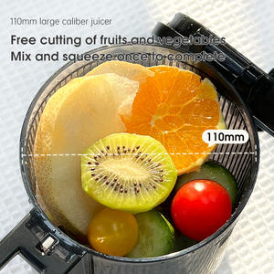 Extracteurs de jus 3-en-1 à pression à froid, <span class=keywords><strong>goulotte</strong></span> extra large de 110 mm, grande capacité de 1500 ml, moteur DC, pour jus, lait végétal et sorbet - Product Image 2