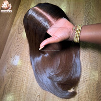 Peluca de Cabello Humano con Cierre de Encaje 5x5 sin Pegamento, Encaje Frontal HD 13x4, Liso Natural, Color Natural, Pre-Cortada, para Mujer
