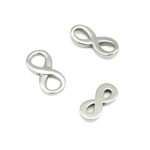 Cierre de Acero Inoxidable en Forma de Ocho para Fabricación de Pulseras, Tamaños Variados, Acabado Liso, Componente de Hebilla para Joyería - Product Image 4